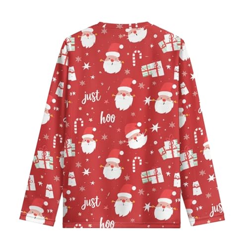 Image of Girls Long Sleeve Shirts Casual Crewneck Soft T-shirts for Girls 3-16 Years Old