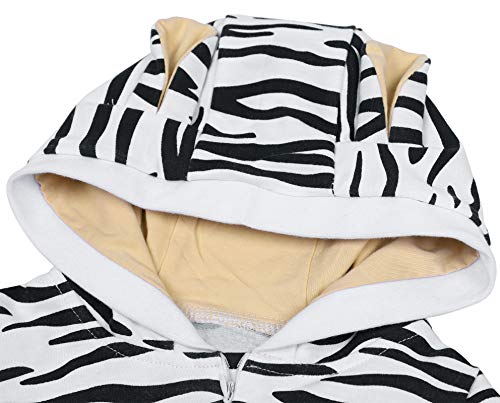 Jellykids Newborn Baby Boys Girls 3D Cartoon Animal Tiger Jumpsuit Leopard Hoodie Romper Playsuit Zipper Bodysuit With Tail #TOP2