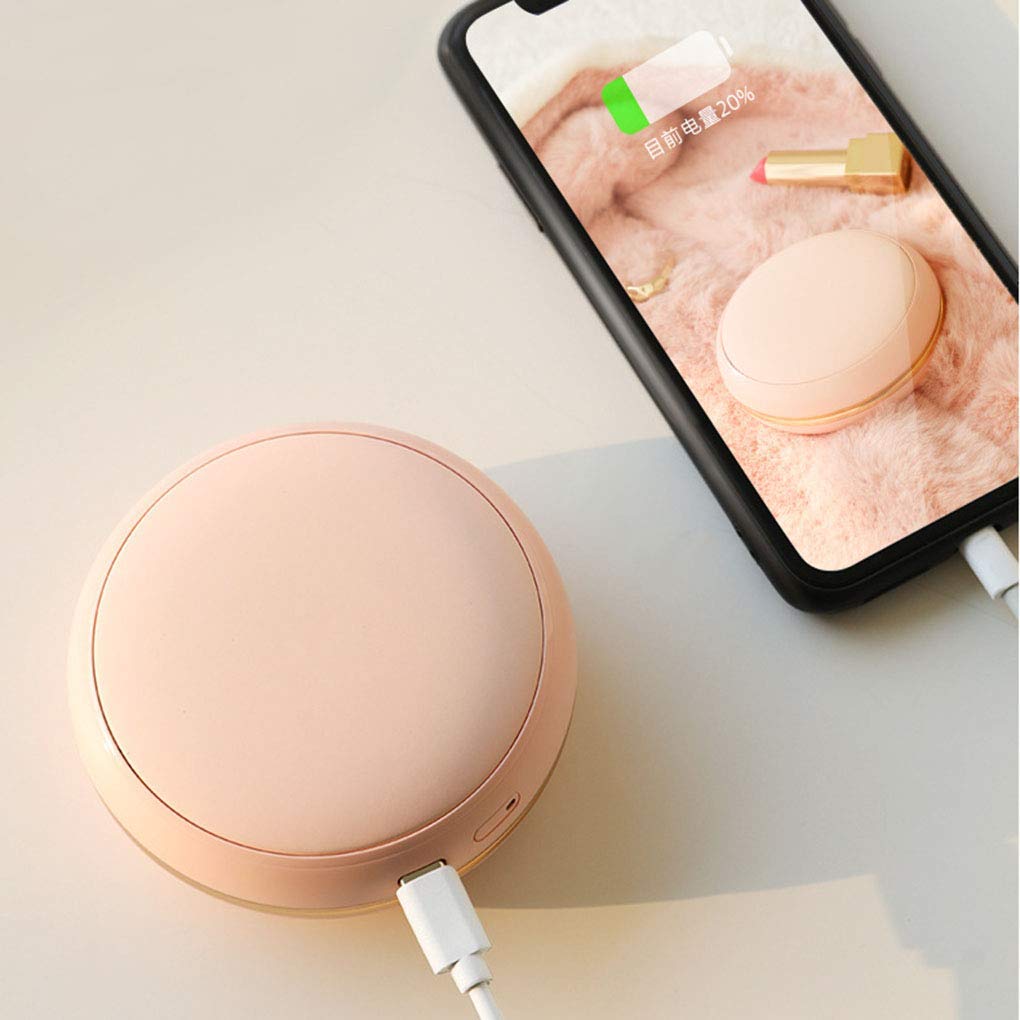 Scaldamani USB, Scaldamani Elettrico Portatile, Power Bank, Scaldamani Tascabile Ricaricabile all'aperto Invernale Scaldamani Sport all'aperto, Campeggio, Power Bank Regalo, Marrone