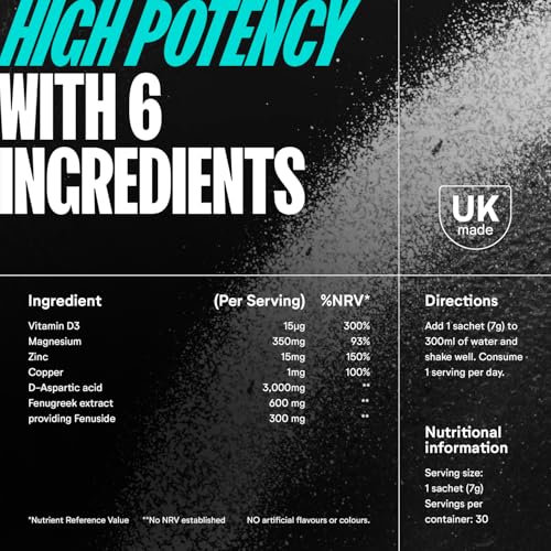 High Strength Testosterone Supplements for Men - Anabolic Supplement to Enhance Male Testosterone Levels Muscle Growth Strength Training & Reduces Fatigue - Daily Dietary Supplement - Berry Flavour - Image 7