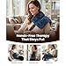 BOB AND BRAD Far Infrared Weighted Heating Pad for Back Pain Relief, FSA-HSA Eligible, Large 12x24 Electric Heat Pad with Auto Off, Deep Moist Heat & Hands-Free Strap for Cramps, Knee, Neck, Shoulder