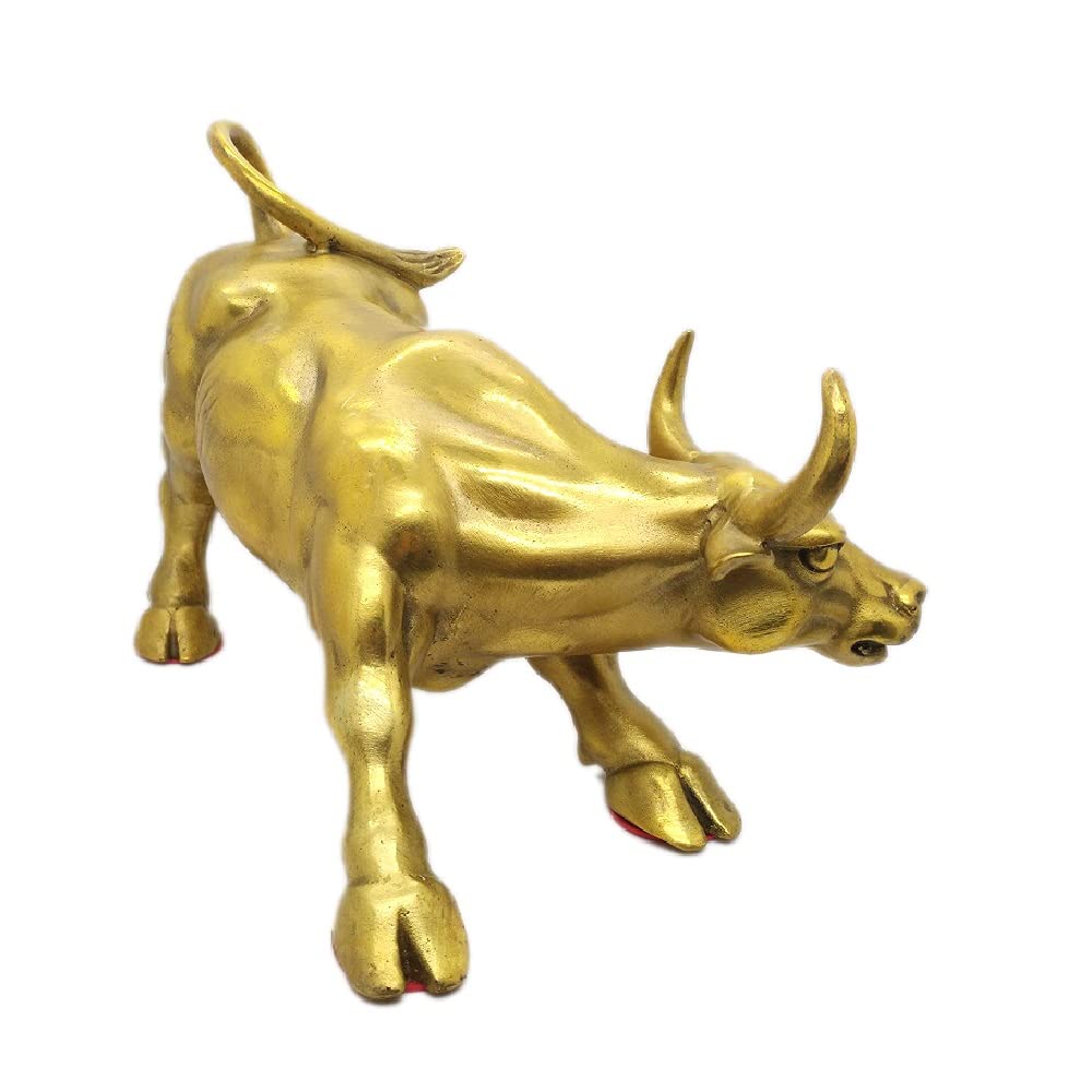 Buy Brass Bull Figurine,Wall Street Bull Art Decor,Bull/Cow / Ox Figure