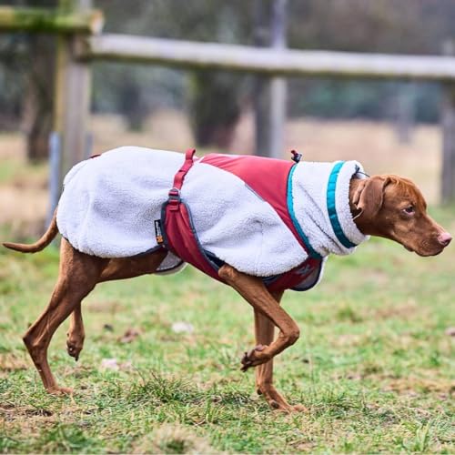 Non-stop dogwear Trekking-Fleecejacke – Grau/Wein (50)