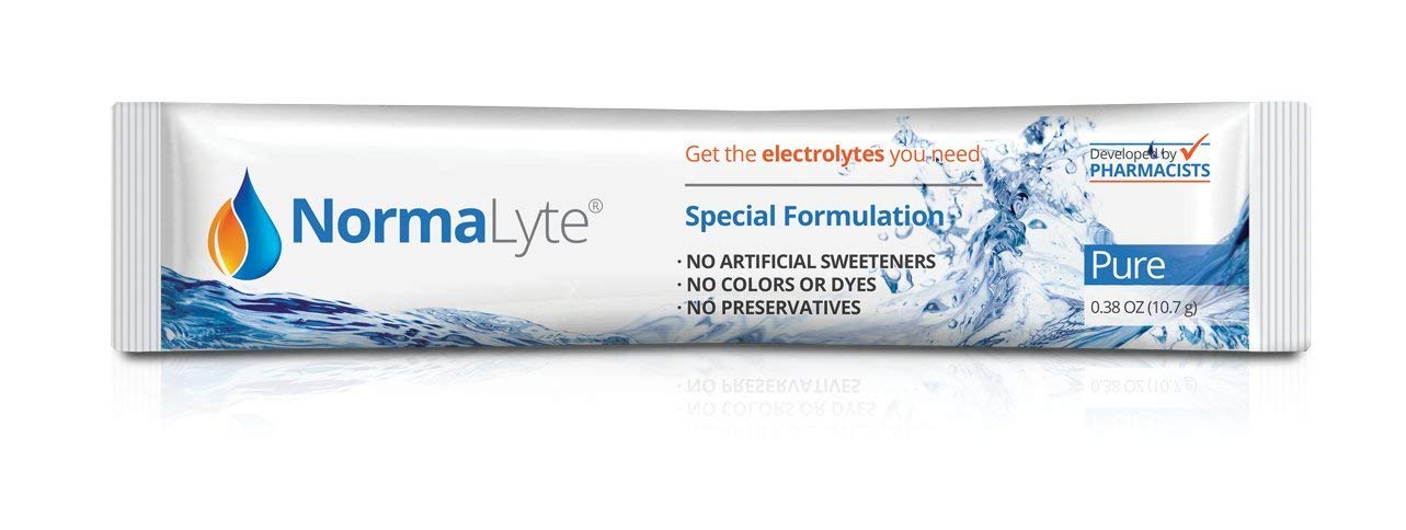 NormaLyte Pure - FSA Eligible Electrolyte Powder Packets | Clinically Studied Electrolyte Drink Mix | 6 Count Effective Hydration Sticks