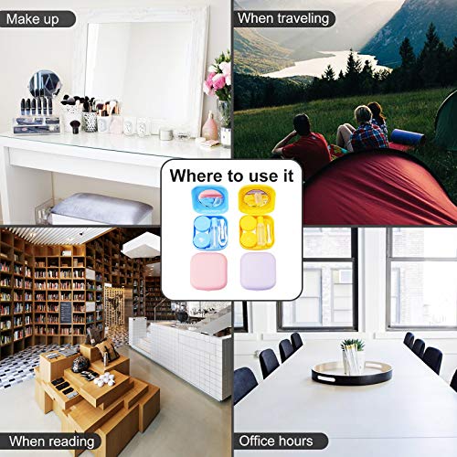 image for QVVQ 4PCS Contact Lens Case, Colorful Contact Lens Box Holder Containe