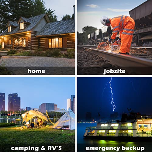 Aivolt VS8000411 8000 Watts Dual Fuel Portable Inverter Generator Super Quiet Gas Propane Powered Electric Start Outdoor Generator thumb #7