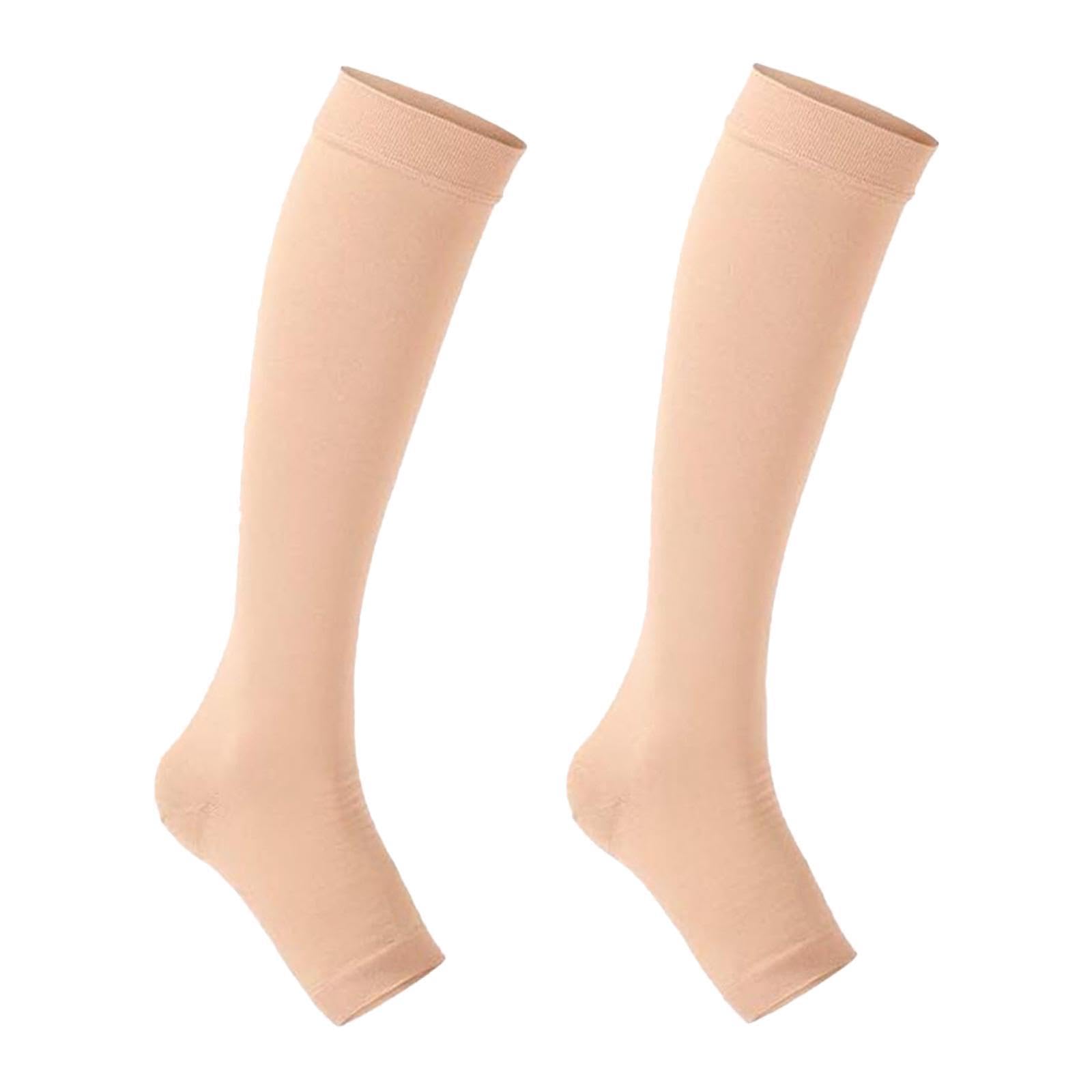 HEAVENGLOW Compression Socks for Circulation Support for Running Office Workers Walking L skin color-image-28