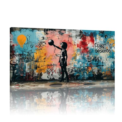 Peinture Banksy pour mur terne : habillez vos cloisons avec une toile graffiti