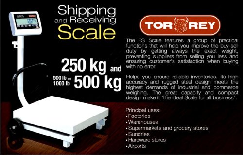 Báscula de banco Torrey FS-500/1000 NTEP 1000 lb miniatura 3