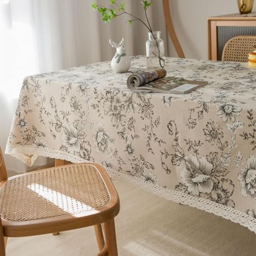 Nappe de protection transparente dentelle style C chic 140x140