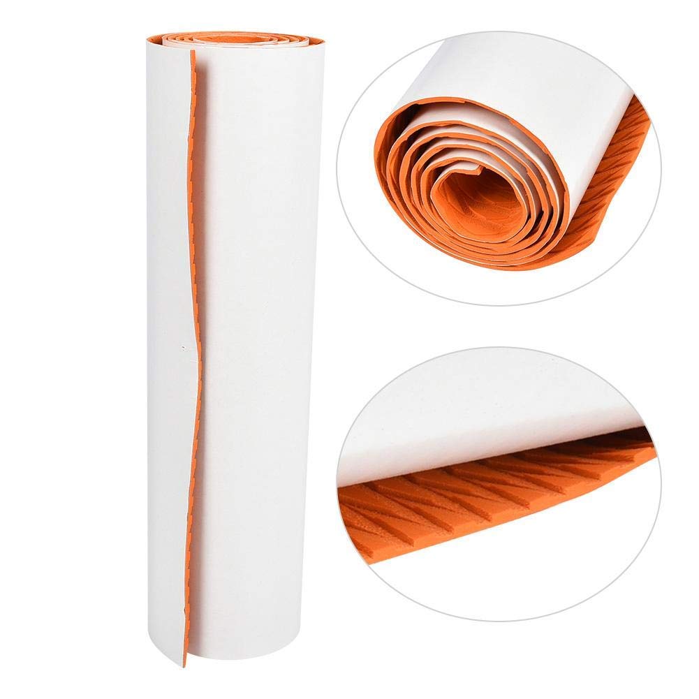 Alomejor Surf Deck Traction Pad Premium EVA Imitation Teak Anti-Slip Traction Pad Grip Mat Decoration for Boat Kayak Canoe Yacht Pool Step Sup Board