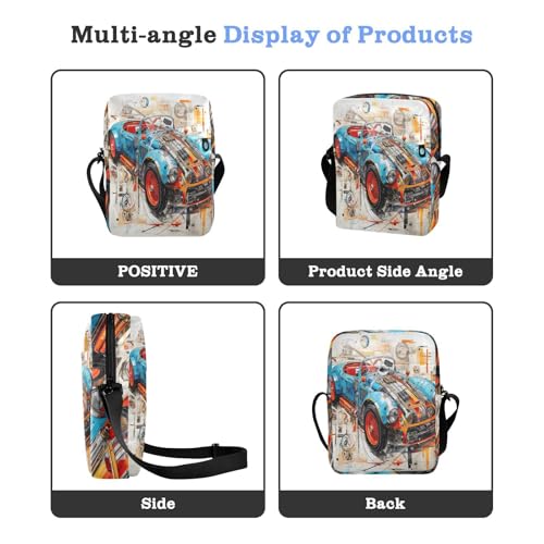 small messenger bag for men cross body bag men Woman Shoulder Handbags Adjustable Strap for Travel Travel- Coupe Blue4