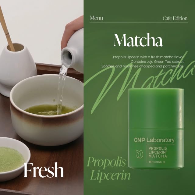 Image of CNP Cafe Lip Butter - Propolis Lipcerin 07 Matcha, 0.5 fl.oz.