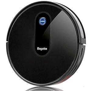 Bagotte Saugroboter 3-in-1 Staubsauger Roboter, 6.9cm Superschlank, 6 Reinigungsmodi, 100Min Laufzeit, Selbstaufladung…