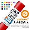 VGOLTD Permanent Adhesive Vinyl Roll –Glossy Self Adhesive Cutting Vinyl Easy Weed Vinyl for Decals Mugs Car Stickers & DIY Crafts Compatible with Cricut & Silhouette Machines (Red, 30 x 100 cm) #2