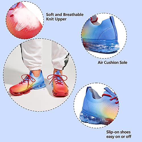 Image of LUCKY STEP Women Air Cushion Fashion Sneakers Breathable Casual Comfortable Lightweight Walking Shoes