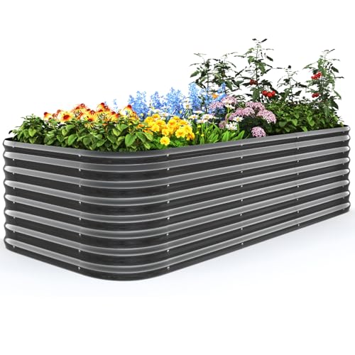 Quictent Galvanized Raised Garden Bed Kit