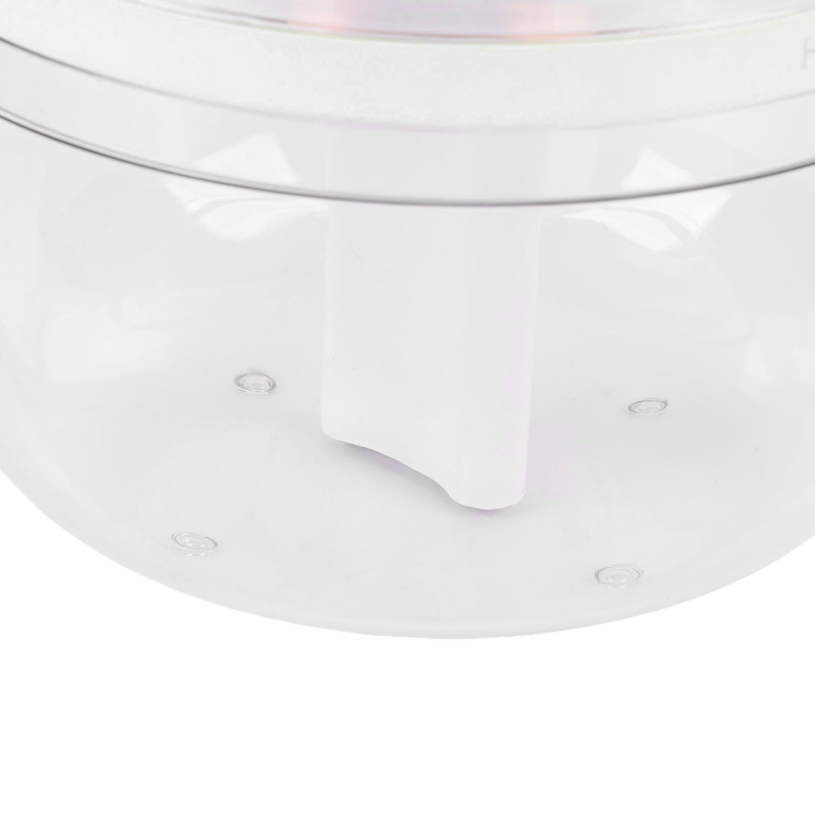 Generic Umidificatore Trasparente con Luce Notturna Silenziosa a Doppio Spray di Grande capacità da 3 Litri per Uso Domestico (WHITE)