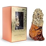LION OF JUDAH Mighty King - Long-Lasting EDP Fragrance Comes in Elegant Lion-Shaped Glass Bottle - Men's Cologne with Cinnamon, Dry Wood & Vanilla Notes (90ml)