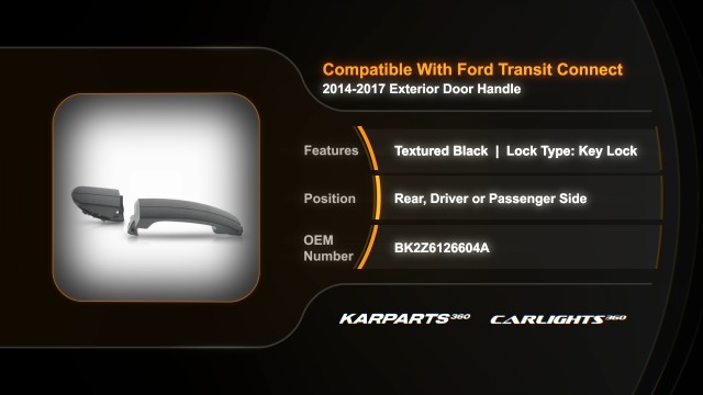 Door Handle,Yctze Front Door Handle Replacement for Ford Transit Connect Kasten AM51 U22404 DA Transit Sliding Door Handle 2015 Transit 150 Door
