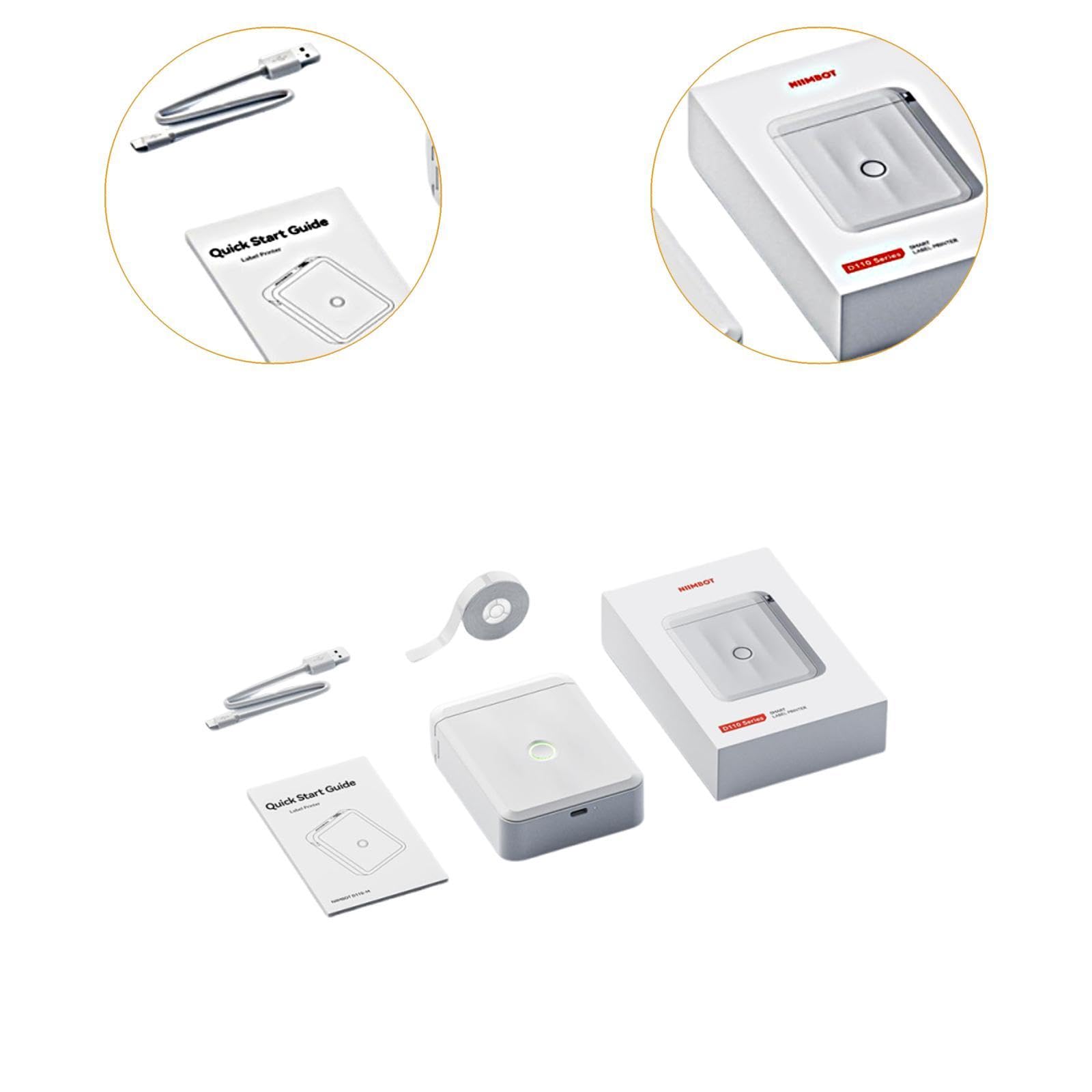 Etichettatrice Portatile, Facile da Usare, Piccola, Senza Inchiostro, Ideale per Piccole, casa e organizzazione Domestica.