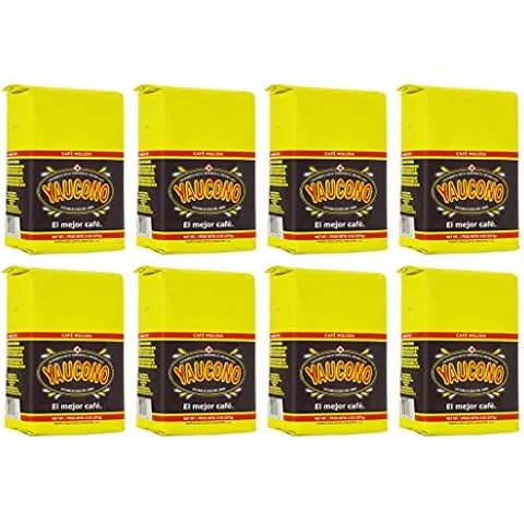 Yaucono Ground Coffee Bagged, 8 Ounce (Pack of 8) Cover
