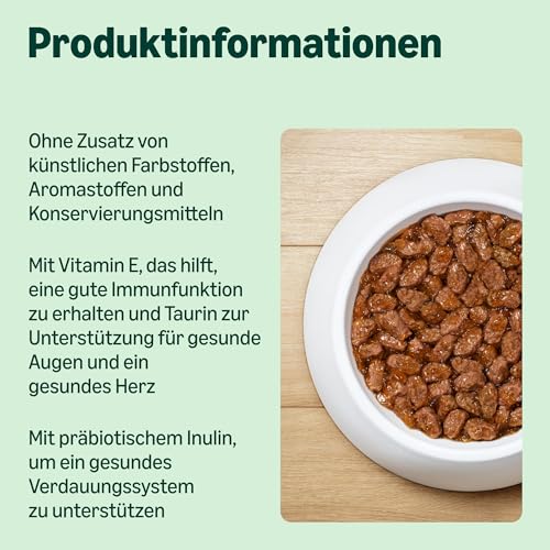 by Amazon Katzenfutter, nass, für junge Katzen, Gemischte Auswahl in Gelee, 1.2kg (12 beutel mit 100g) – Bild 4