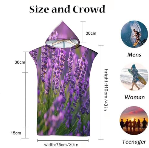Serviette poncho de surf à séchage rapide pour se changer sur la plage