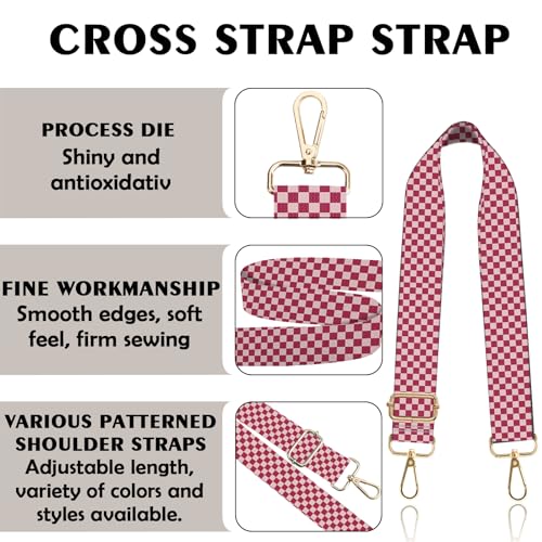 Image of Purse Strap Crossbody Shoulder Straps 1.5 inch Wide Replacement Adjustable for Women Girls Bag Aesthetic Cute