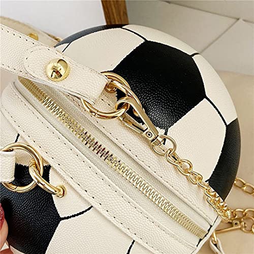 QZUnique Basketball Shaped Cross Body Bag Round Handbag PU Leather Messenger Shoulder Bag Personality Purses for Women3