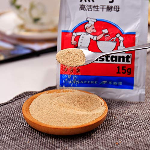 Fewxdsad Bread Yeast 15g Active Dry Yeast High Glucose Tolerance Kitchen Baking Powder