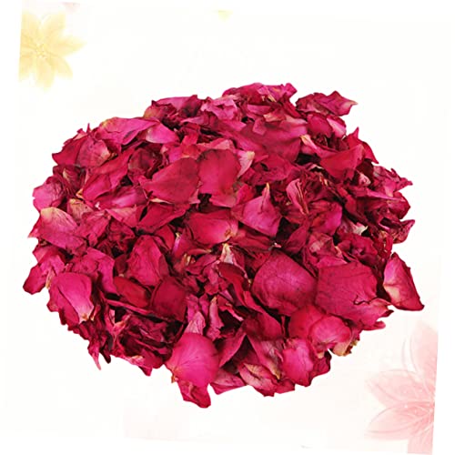Pétalos de rosa roja secos para baño y decoración miniatura 3
