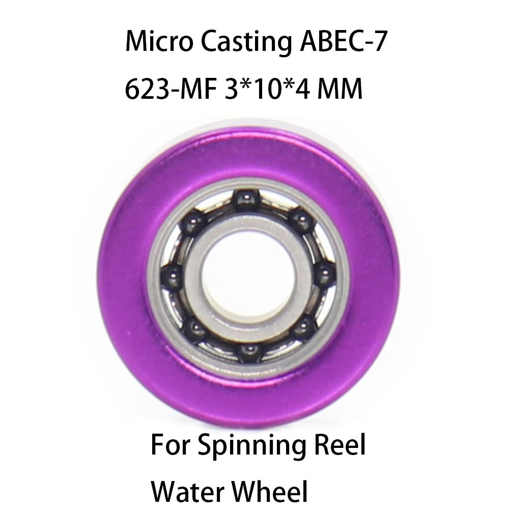 Zamiennik łożysk 1 sztuka 623-MF łożysko micro casting 3 x 10 x 4 mm ABEC-7 do kołowrotka wodnego łożyska bębna 623
