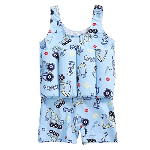 Image of Kids Float Swimsuit Buoyancy Sticks for Baby Boys Girls One Piece Floating Swim Vest Training Aid Swimwear
