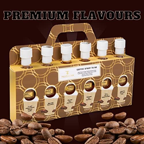 Premium Coffee Syrup Gift Set Coffee Syrup Set of (6×75ml) Assorted