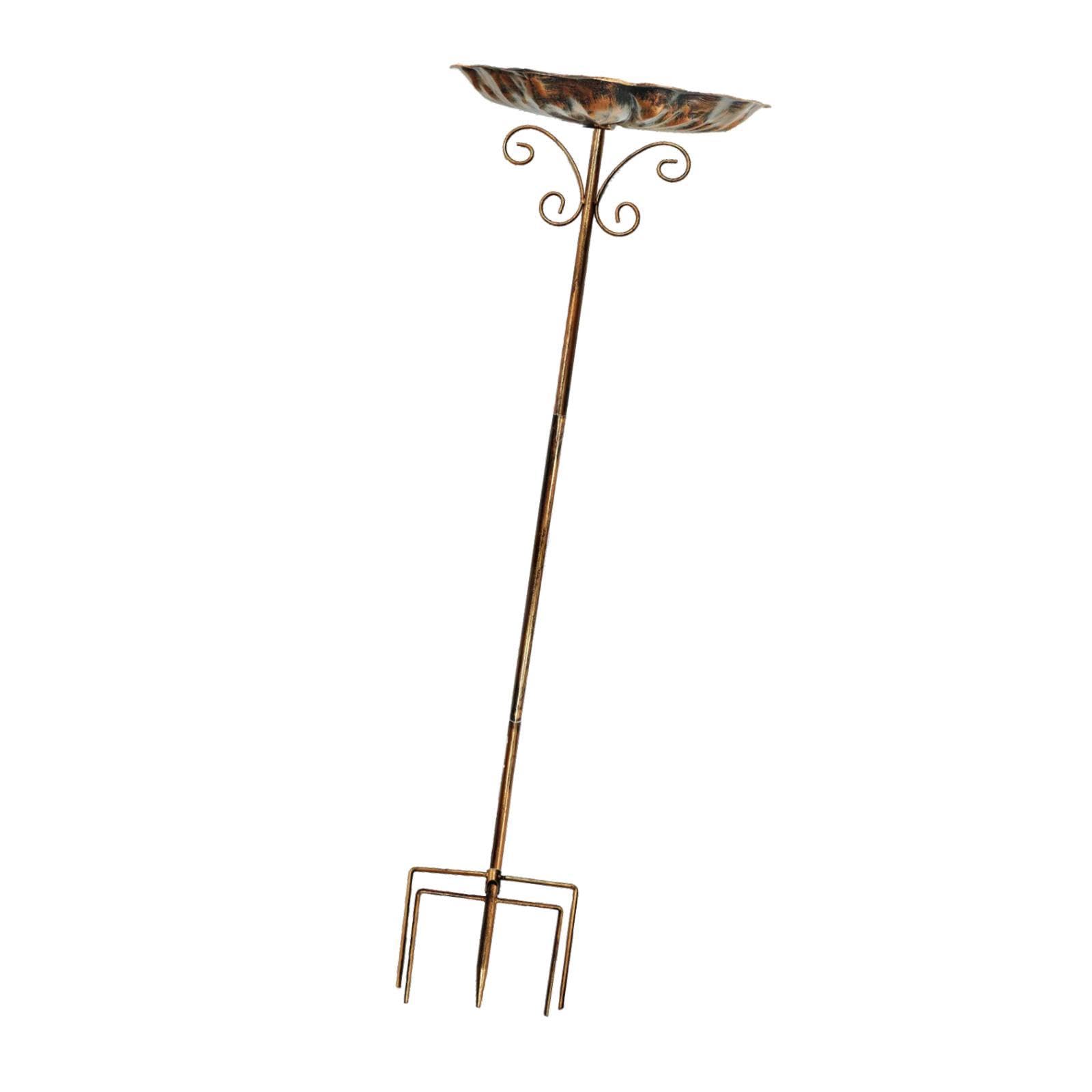 ATORSE Bird Bath Bowl Easy to Assemble Iron Outdoor Birdbath for Balcony Yard Porch-image-0