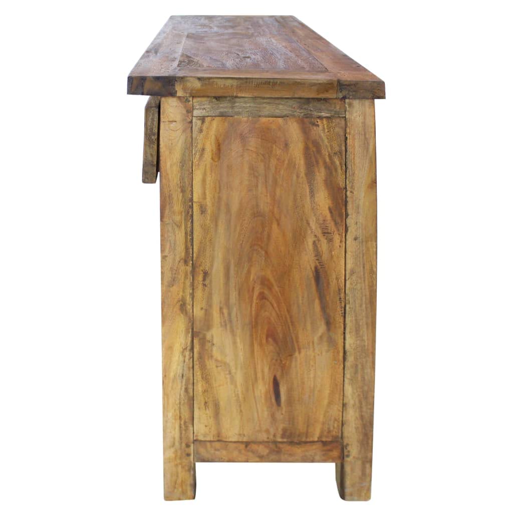 Kredens z litego drewna 75 x 30 x 65 cm, komoda na korytarz, szafka komodowa, szafka na pranie do sypialni