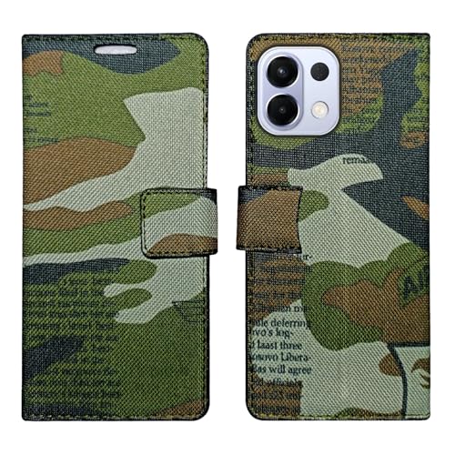 Image of Army Flip Cover for Oppo K13 5G| Leather Finish|Shock Proof|Magnetic Clouser Compatible with Oppo K13 5G (Mutlicolor) Multicolor