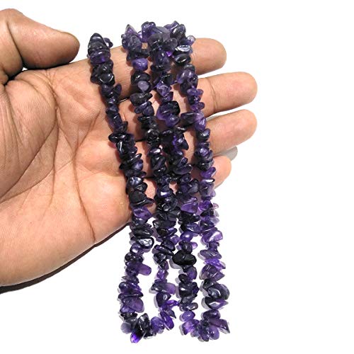Image of Reiki Crystal Products Certified Natural Crystal Stone Chip Mala Necklace Collection for Men & Women, Reiki Energized Gemstone Jewellery for Meditation, Yoga, Spiritual Styling & Everyday Wear, Multiple Stone Variants