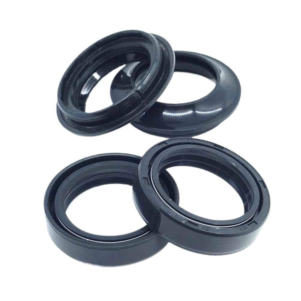 Kit d'essuie-glace pour joints d'huile de fourche avant de moto, Compatible avec AFRICA TWIN 650 750 XRV650 XRV750 (Oil Dust Seals)