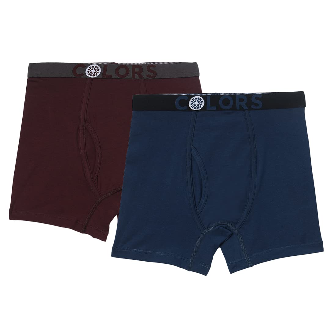 rupa frontline Rupa Colors Solid Classic Trunk for Boys, Cotton Blend, Regular Fit, Outer Elastic, Pack of 2-picture-20