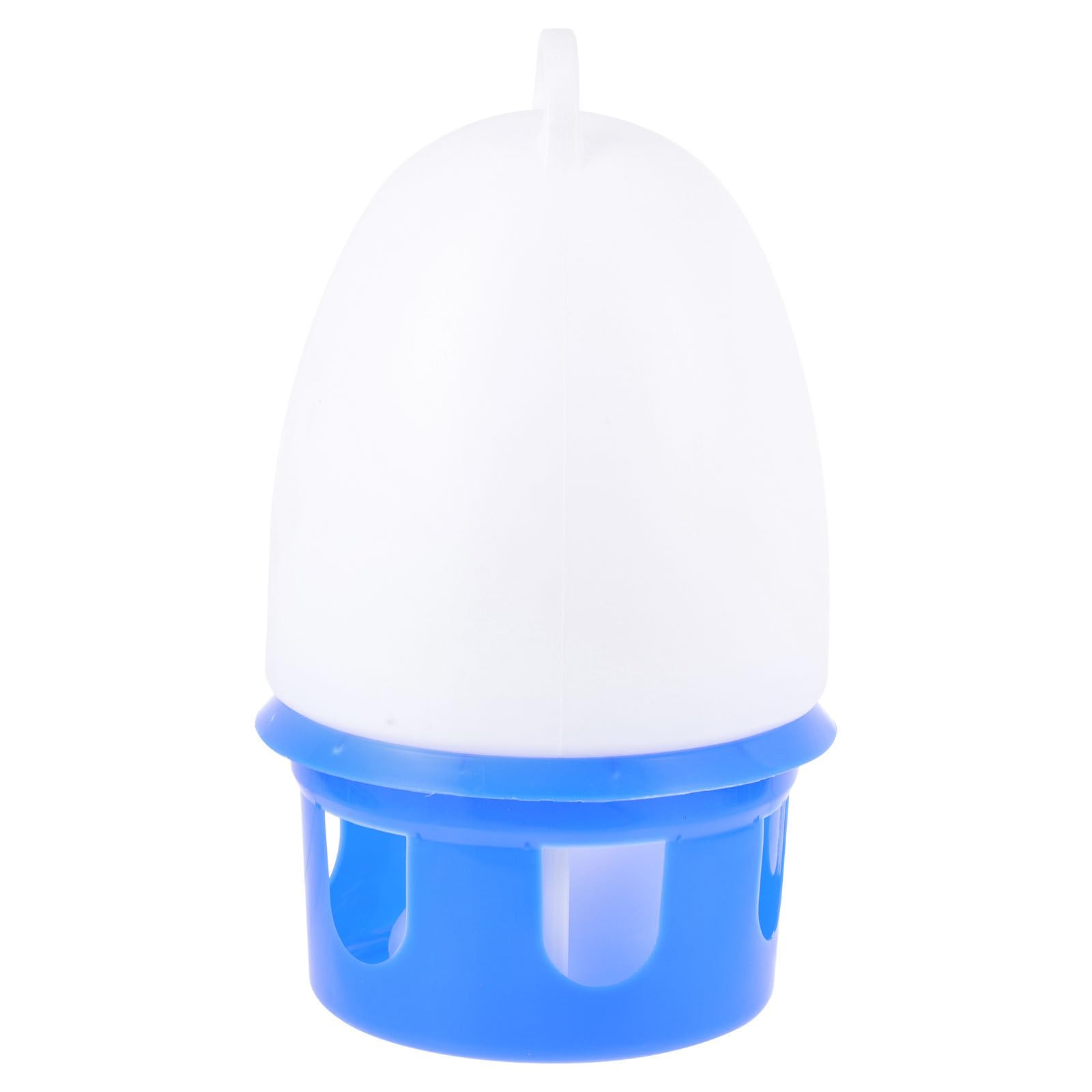 Abreuvoir pour Oiseaux en Plastique PVC Bleu, Modèle Rond, 1 Pièce | Amovible, Facile à Nettoyer Utiliser, Design Robuste, pour Perroquets et Colombes
