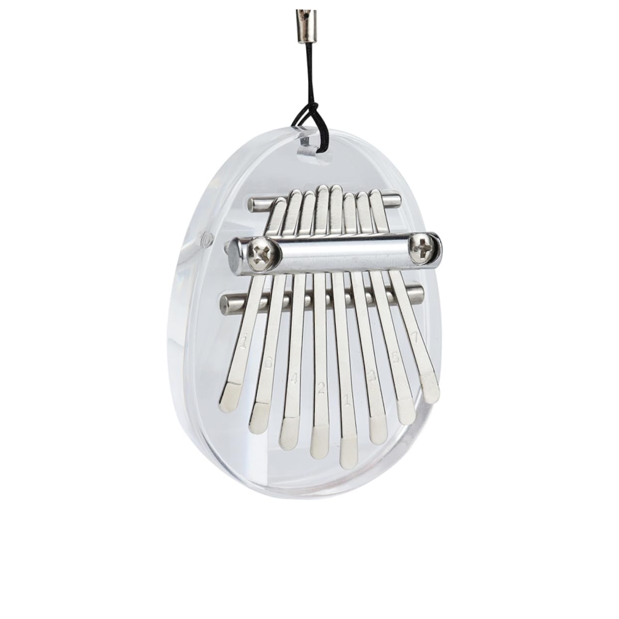 Holibanna 1 Set Key Thumb Piano Small Music Instrument for Beginners Transparent Design Lightweight Portable Kalimba for Stage Performance present