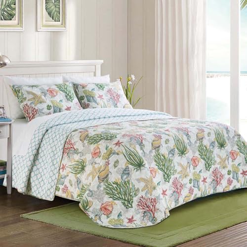 BLACK FOREST DECOR Royal Sea Floor Bedspread - Twin