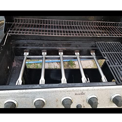 Yiham Kb890 Gas Grill Replacement Parts Tube Burner For Charbroil, Kenmore, Members Mark 720-0691A, Duro 740-3003-Bi, Kirkland 720-0439, Master Chef, Nexgrill, 14 3/8 Inch, Set Of 4 #TOP1