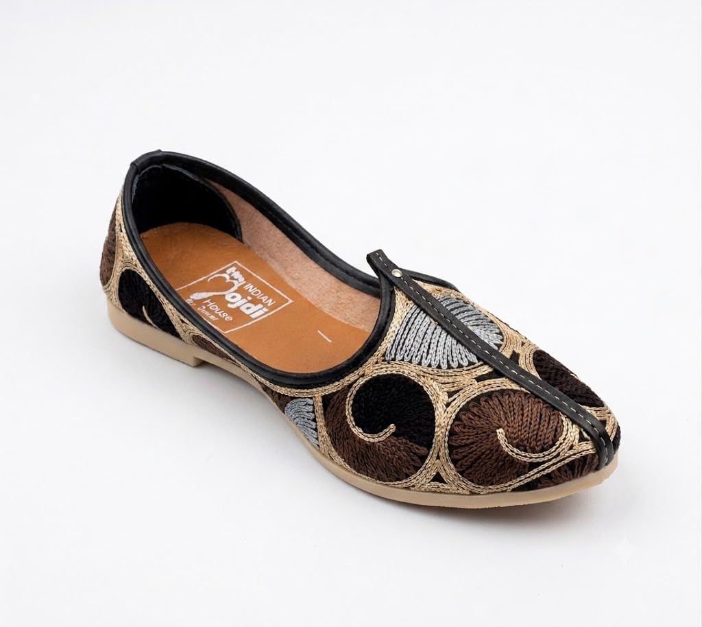 agadi Men’s Ethnic Leather Jutti | Traditional Mojari Shoes for Men | Indian Cultural Footwear | Festive Wedding Jutti for Men-picture-49