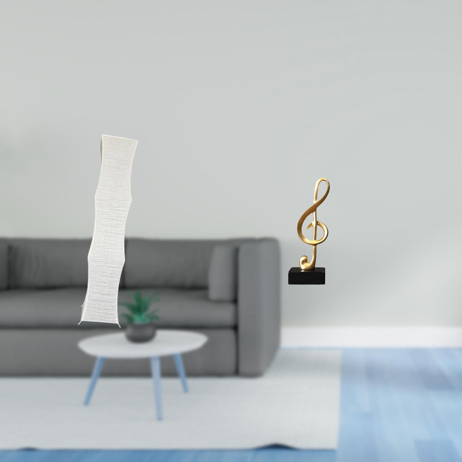 Living Room Lamp Shade with Musical Note Sculpture Creative Resin Tabletop Ornament for Desk Fireplace Housewarming Decor-image-8
