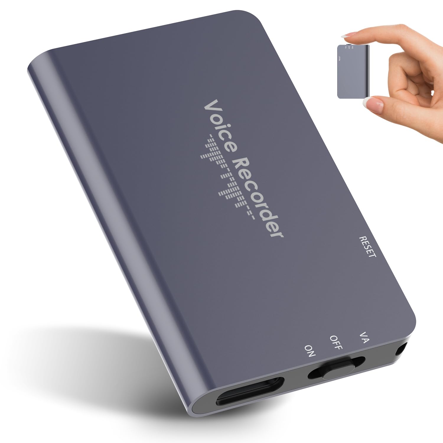 128GB Magnetic Voice Activated Recorder - 1536 Hours Recording Capacity, 40 Hours Continuous Recording Device, Noise Reduction, Rechargeable, Digital Audio Recorder for Interviews Lectures Meetings