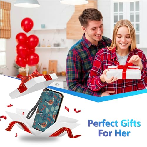 Image of Womens Wallet PU Leather Wristlet Wallets for Women, Large Capacity Lady Fashion Wallet Card Holder Zipper Wallet