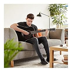 Kit de guitare électro-acoustique 12 cordes par Gear4music Noir avec Sac de Concert - Les Beatles, Paul McCartney, John Lennon, RIngo Starr, George Harrison Kit de guitare électro-acoustique 12 cordes par Gear4music Noir avec Sac de Concert – Image 3